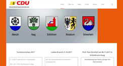Desktop Screenshot of cdu-schoenbrunn.de